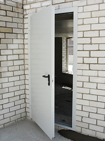 Противопожарная дверь 1-го типа внешняя белая для офиса