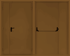 Входная противопожарная дверь уличная с шумоизоляцией